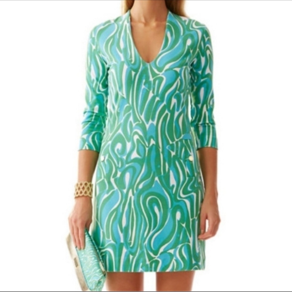 Lilly Pulitzer CHARLENA PONTE SHIFT DRESS RESORT White Finders Keepers
